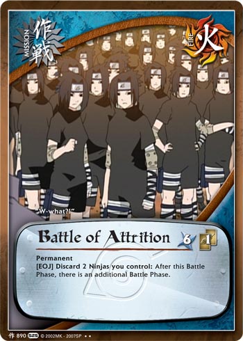 Battle of Attrition — Naruto CCG card m890