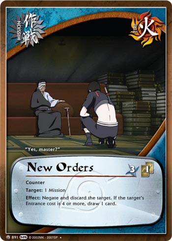 New Orders — Naruto CCG card m891