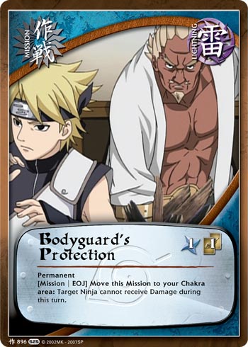 Bodyguard's Protection — Naruto CCG card m896