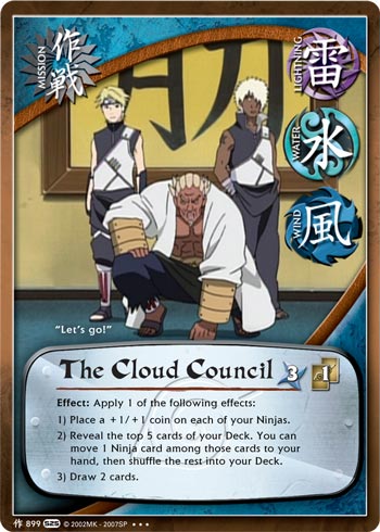 The Cloud Council — Naruto CCG card m899