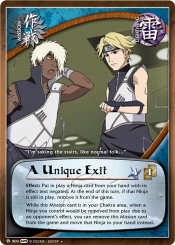 A Unique Exit — Naruto CCG card m900