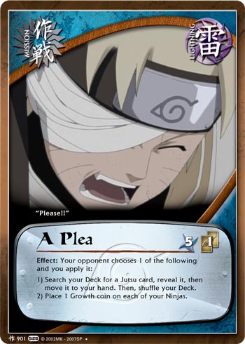 A Plea — Naruto CCG card m901