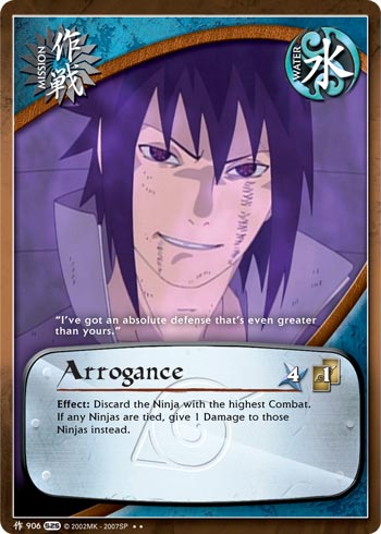 Arrogance — Naruto CCG card m906
