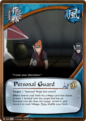 Personal Guard — Naruto CCG card m909