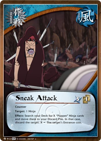 Sneak Attack — Naruto CCG card m912