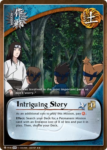 Intriguing Story — Naruto CCG card m916