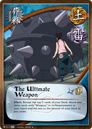 The Ultimate Weapon — Naruto CCG card m917