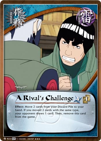 A Rival's Challenge — Naruto CCG card m923