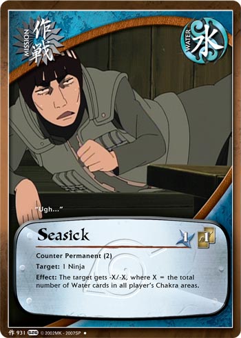 Seasick — Naruto CCG card m931