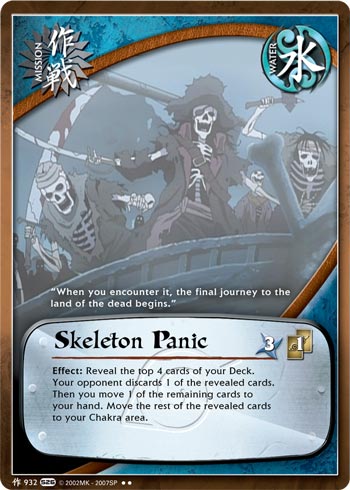Skeleton Panic — Naruto CCG card m932