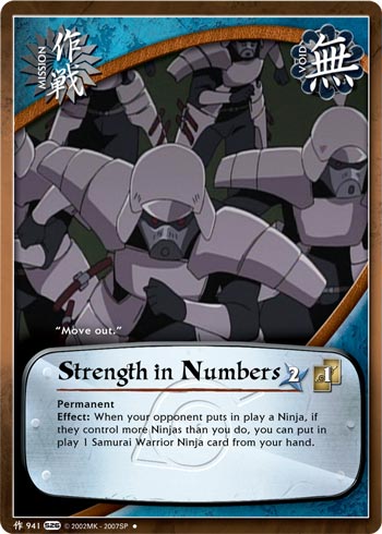 Strength in Numbers — Naruto CCG card m941