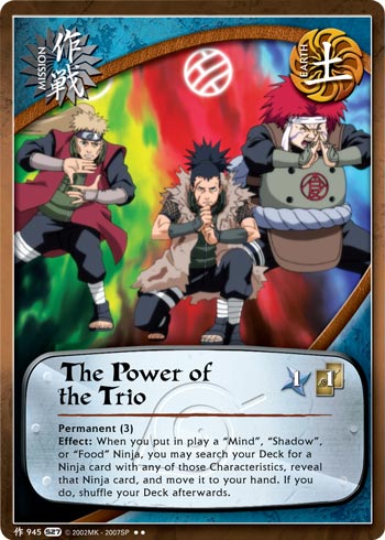 The Power of the Trio — Naruto CCG card m945