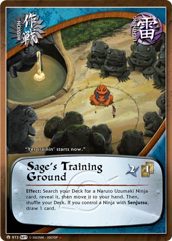 Sage's Training Ground — Naruto CCG card m973