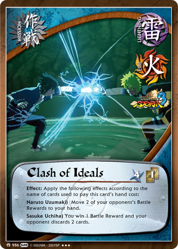 Clash of Ideals — Naruto CCG card m986