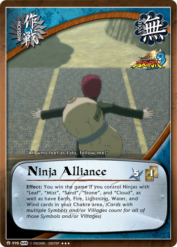 Ninja Alliance — Naruto CCG card m998