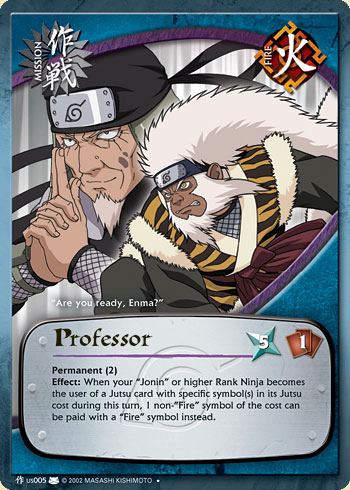 Professor Mus005 — Naruto CCG card mUS005