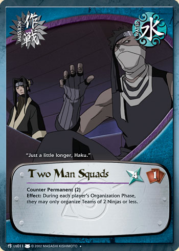 Two Man Squads Mus011 — Naruto CCG card mUS011