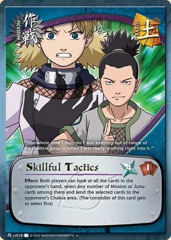 Skillful Tactics Mus018 — Naruto CCG card mUS018