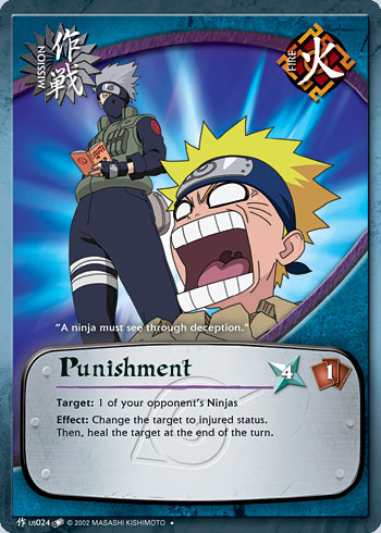 Punishment Mus024 — Naruto CCG card mUS024