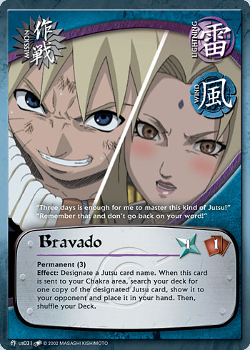 Bravado Mus031 — Naruto CCG card mUS031