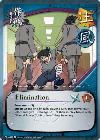 Elimination Mus059 — Naruto CCG card mUS059
