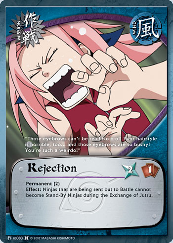Rejection Mus083 — Naruto CCG card mUS083