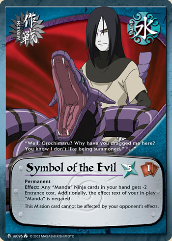 Symbol of the Evil Mus096 — Naruto CCG card mUS096