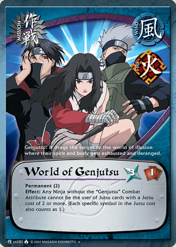 World of Genjutsu Mus101 — Naruto CCG card mUS101
