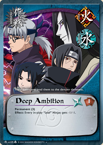Deep Ambition Mus105 — Naruto CCG card mUS105