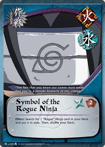 Symbol of the Rogue Ninja Mus107 — Naruto CCG card mUS107