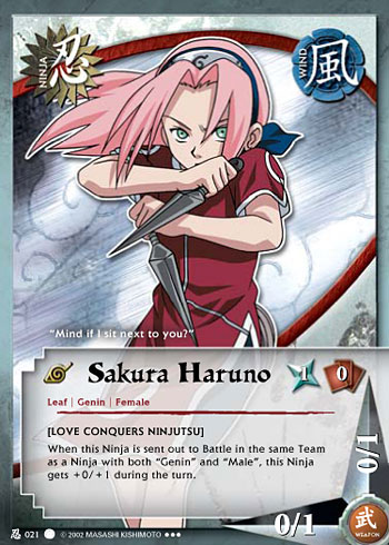 Sakura Haruno — Naruto CCG card n021