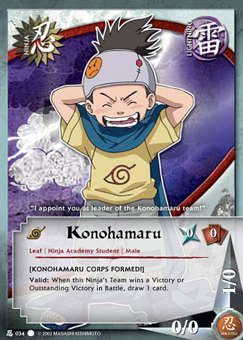 Konohamaru — Naruto CCG card n034