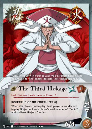 The Third Hokage — Naruto CCG card n044