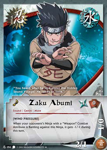 Zaku Abumi — Naruto CCG card n056