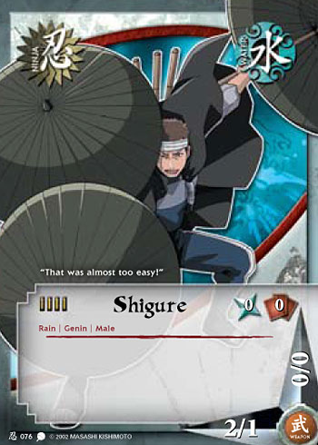 Shigure — Naruto CCG card n076