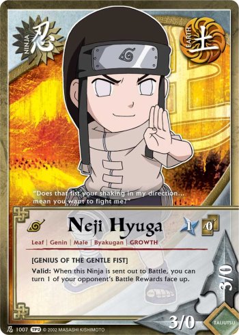 Neji Hyuga — Naruto CCG card n1007