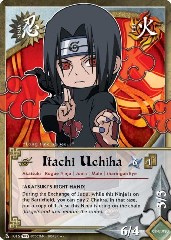 Itachi Uchiha — Naruto CCG card n1015