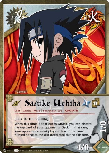 Sasuke Uchiha — Naruto CCG card n1017