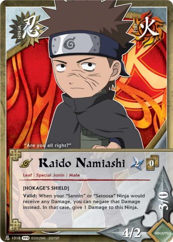 Raido Namiashi — Naruto CCG card n1018