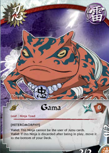 Gama — Naruto CCG card n102