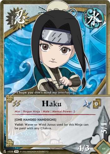 Haku — Naruto CCG card n1028