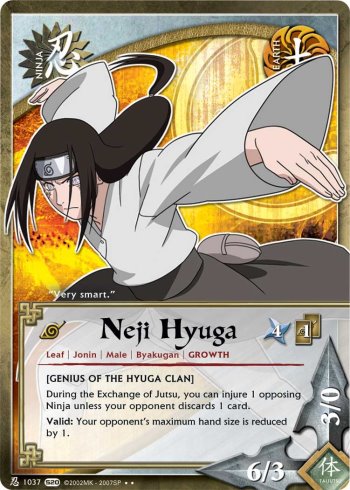 Neji Hyuga — Naruto CCG card n1037