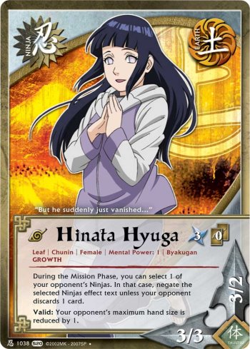Hinata Hyuga — Naruto CCG card n1038