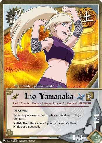 Ino Yamanaka — Naruto CCG card n1039