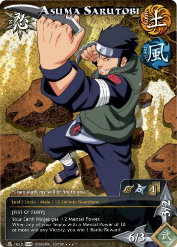 Asuma Sarutobi — Naruto CCG card n1042