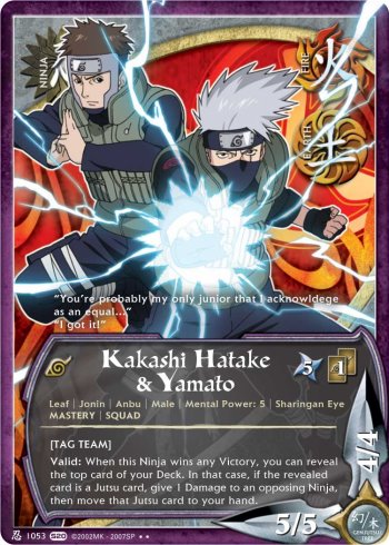 Kakashi Hatake & Yamato — Naruto CCG card n1053
