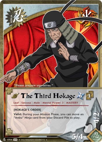 The Third Hokage — Naruto CCG card n1054