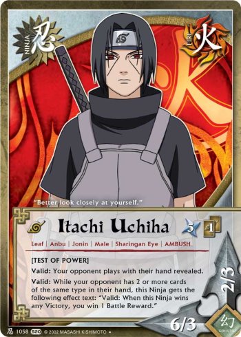 Itachi Uchiha — Naruto CCG card n1058