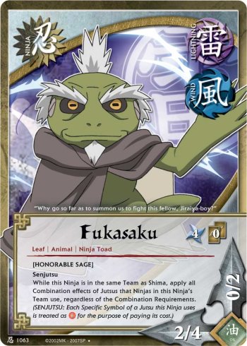Fukasaku — Naruto CCG card n1063