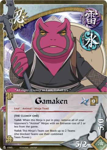 Gamaken — Naruto CCG card n1065